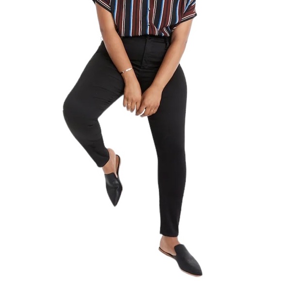 Madewell Curvy High-Rise Skinny Jeans Womens 23 Petite Carbondale Wash Black 23P - Picture 4 of 13